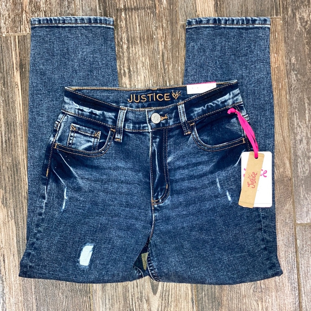 NWT Girls Justice Mini Mom Jeans